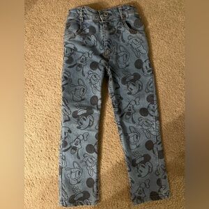 Disney Mickey Mouse Goofy Donald Duck Toddler Boys Denim Pants